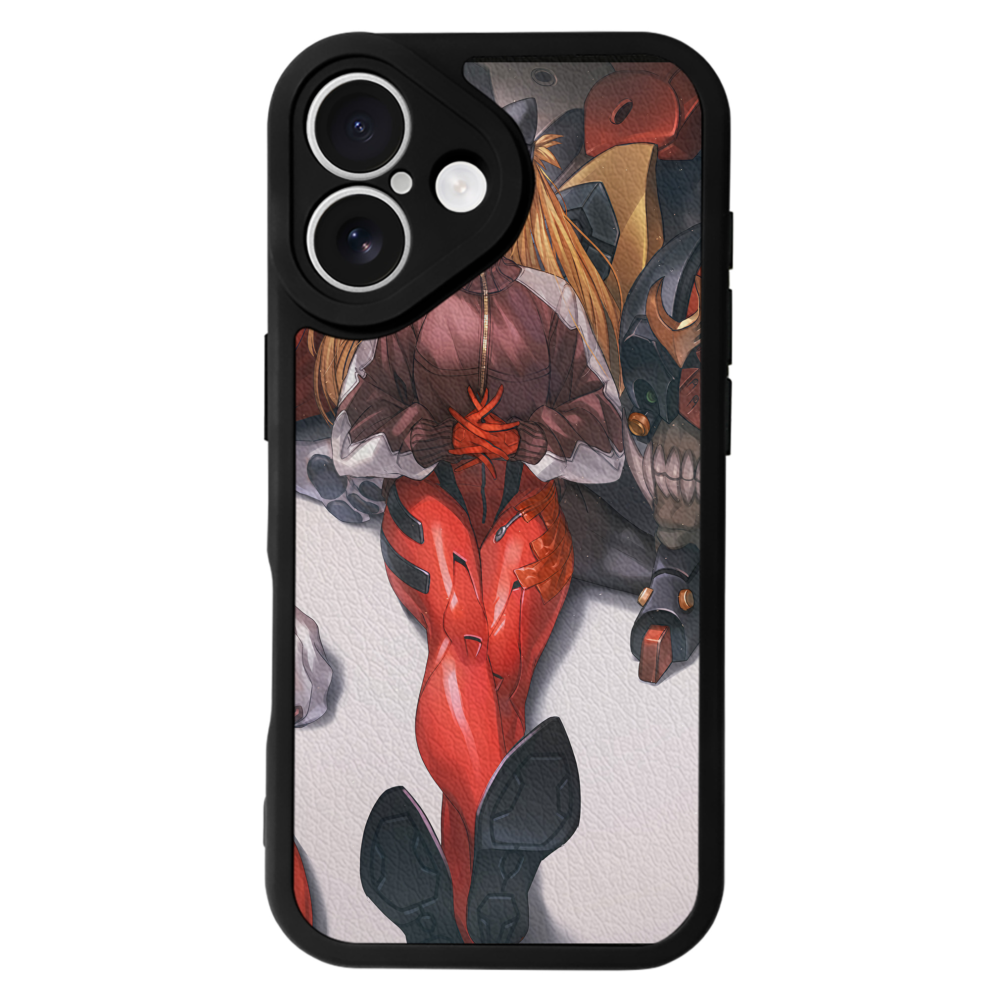 （画像用） EVA 新世紀エヴァンゲリオン 【iPhone 16シリーズ対応】シリコンスマホケース（レザー調） 材質：シリコン